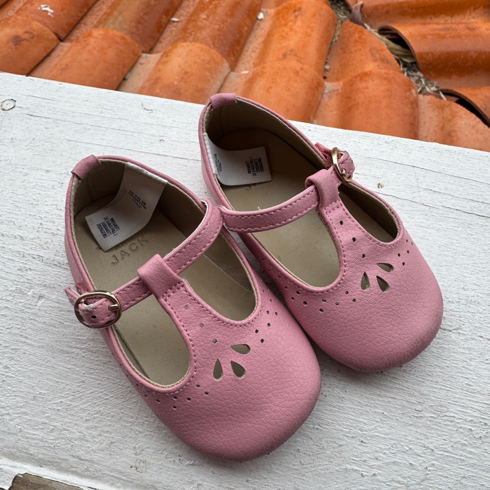 Janie and Jack Pink Mary Jane Dress Shoes